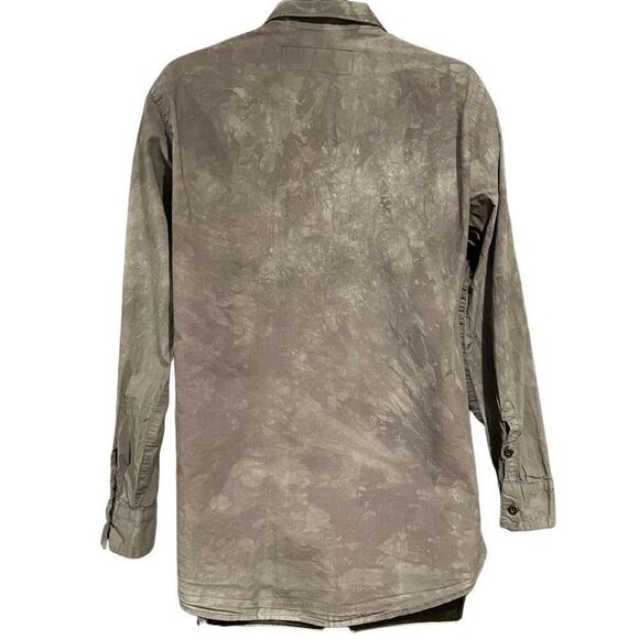 District 91 Dark Purple Gray Button Up Shirt Men’s Large - Picture 2 of 5